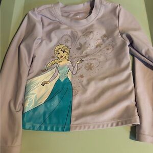 Disney Frozen Elsa Long Sleeve Shirt - Light Purple and Teal
